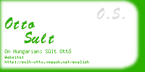 otto sult business card